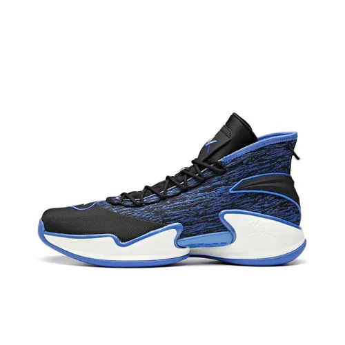 ANTA Thompson KT Basketball Slip-resistant Abrasion-resistant High Top Баскетбольные кроссовки Мужские Черный Синий