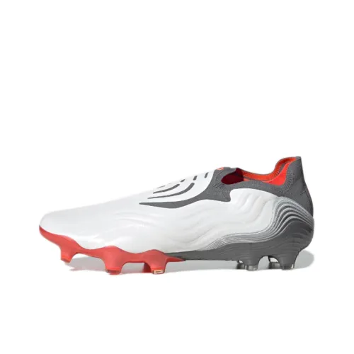 Adidas Copa Sense+ FG Твердый грунт Противоскользящие Устойчивые к истиранию Футбольные бутсы Унисекс Белый Серый