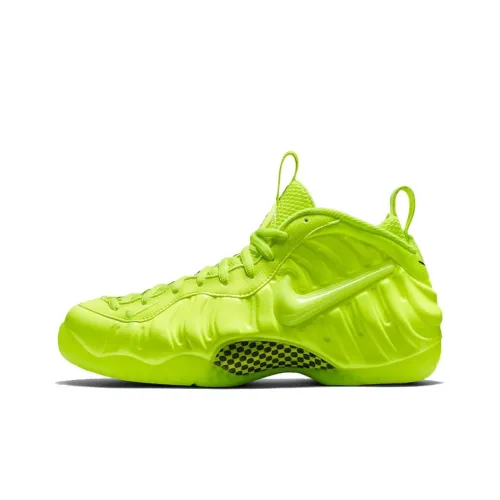Nike Foamposite Pro MID Топ Винтажные баскетбольные кроссовки Мужской Неоновый зеленый Пузырьки 2021 Ретро