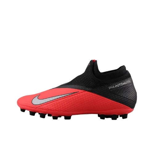 Nike Phantom Vision AG Artificial Grass Artificial Studs Non-Slip Легкие Футбольные бутсы Унисекс Красный Черный