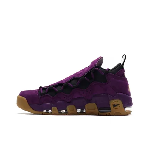 Nike Air More Money Ночной Фиолетовый Низкий Топ Винтажные Баскетбольные Кроссовки Мужской Фиолетовый Черный Золото