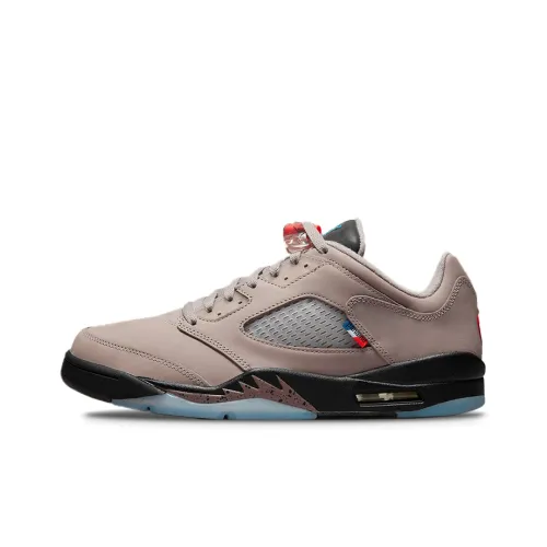 Jordan Air Jordan 5 Retro Low 'PSG' Low Top Винтажные баскетбольные кроссовки Унисекс Серый Коричневый