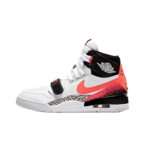 Just Don x Jordan Legacy 312 Hot Lava High Top Винтажные баскетбольные кроссовки Унисекс Белый Розовый Черный