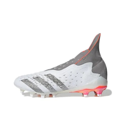 Adidas Predator AG Искусственная трава Противоскользящие Устойчивые к истиранию Футбольные бутсы Мужские Белый Серый