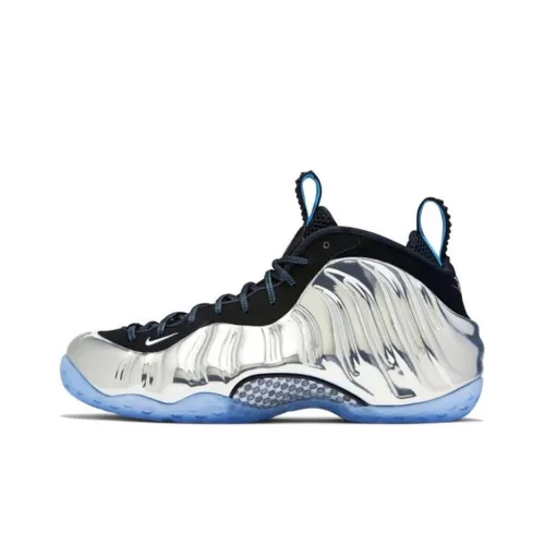 Nike Foamposite One Chromeposite MID Топ Винтажные баскетбольные кроссовки Мужской Серебряный