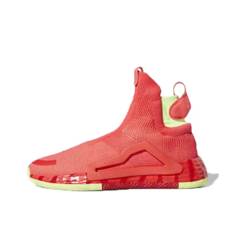 Adidas N3xt L3V3L Shock Красный Амортизация Поддержка Высокий Топ Баскетбольные Кроссовки Мужские Красный