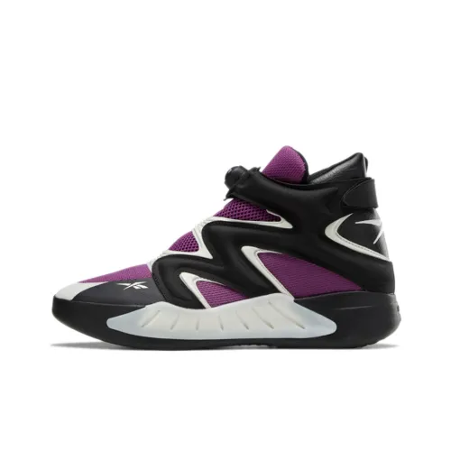 Reebok Instapump Fury Zone High Топ Винтажные Баскетбольные Кроссовки Мужские Черные Фиолетовые