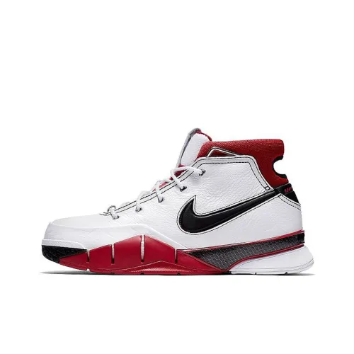 Nike Zoom Kobe 1 Protro All Star All Star High Топ Винтажные баскетбольные кроссовки Мужской Белый и красный Выпуск 2018 года