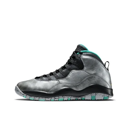 Jordan Air Jordan 10 Retro LADY OF LIBERTY MID Топ Винтажные баскетбольные кроссовки Мужской Черный Серый Выпуск 2015 года