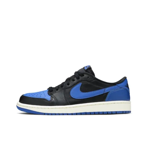 Jordan Air Jordan 1 Retro Low Royal 2015 Low Top Винтажные баскетбольные кроссовки Мужские Черные
