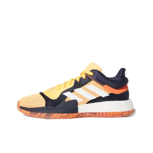 Adidas Marquee Boost Low Vegas Anti-slip Легкий Низкий Топ Винтажные Баскетбольные Кроссовки Мужские Черный Оранжевый