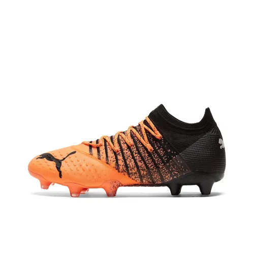 PUMA Future AG Искусственная трава FG Твердый грунт Искусственные шипы Естественная трава Футбольные бутсы Унисекс Оранжево-черный