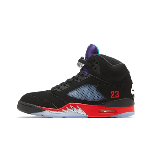 Jordan Air Jordan 5 Retro SE 'Топ 3' High Top Винтажные баскетбольные кроссовки Унисекс Черный Красный Фиолетовый