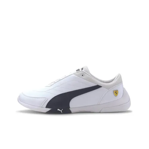 PUMA Scuderia Ferrari Kart Cat III Low Топ Кроссовки для тренировок Унисекс Белый Черный
