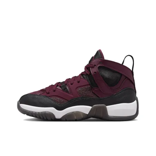 Jordan Jumpman Два Trey Нижняя юбка Устойчивая к истиранию MID Топ Винтажные баскетбольные кроссовки Женские Черно-красный