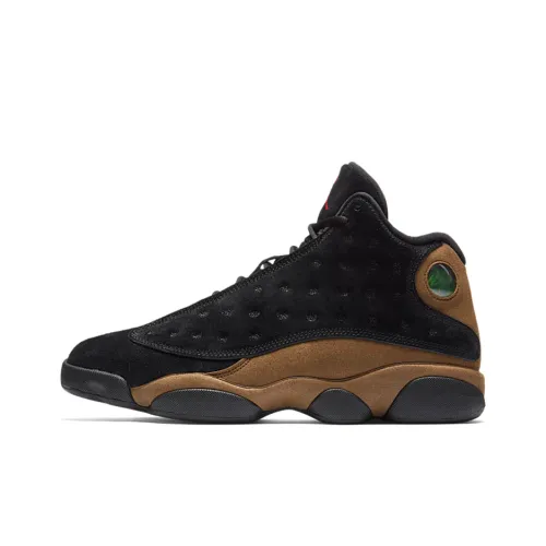 Jordan Air Jordan 13 Ретро Оливковый Легкий Амортизирующий Высокий Топ Винтажные Баскетбольные Кроссовки Унисекс Оливково-зеленый