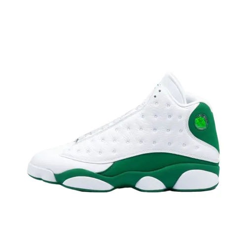 Jordan Air Jordan 13 Ретро Ray Allen Pe MID Топ Винтажные баскетбольные кроссовки Мужской Бело-зеленый