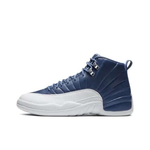 Jordan Air Jordan 12 Retro 'Indigo' High Top Vintage Баскетбольные Кроссовки Мужские Индиго Синий