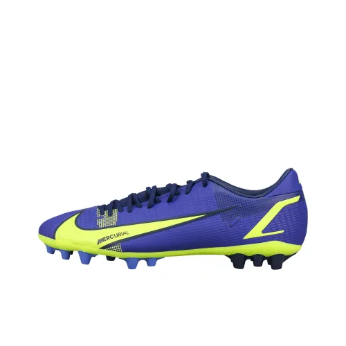 Nike Mercurial Vapor 14 AG Искусственная трава Искусственный шипы Дышащие футбольные бутсы Унисекс Сапфирово-синий