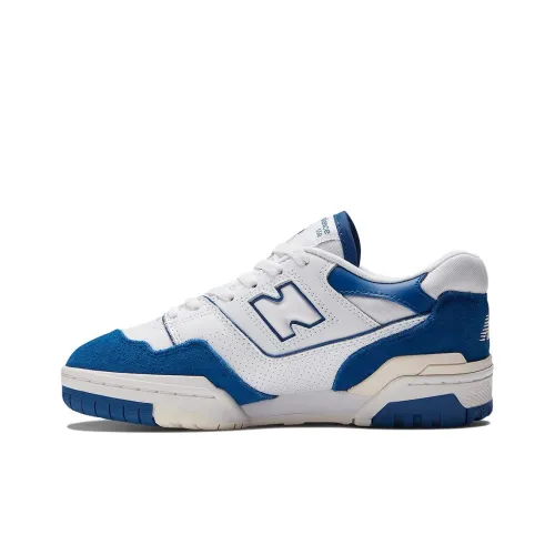 New Balance NB 550 'Королевский Палец' Низкий Топ Винтажные Баскетбольные Кроссовки Женские Белые Синие
