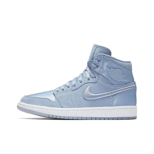 Jordan Air Jordan 1 Ретро High Season Of Her Non Slip Легкий High Топ Винтажные баскетбольные кроссовки Женские Небесно-голубой