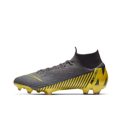 Nike Mercurial Superfly 6 FG Твердый Грунт Амортизация Противоскользящие Устойчивые к Износу Футбольные Бутсы Мужские