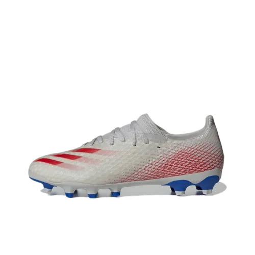 Adidas X GHOSTED MG MULTI Ground Устойчивые к истиранию футбольные бутсы для мужчин серый красный