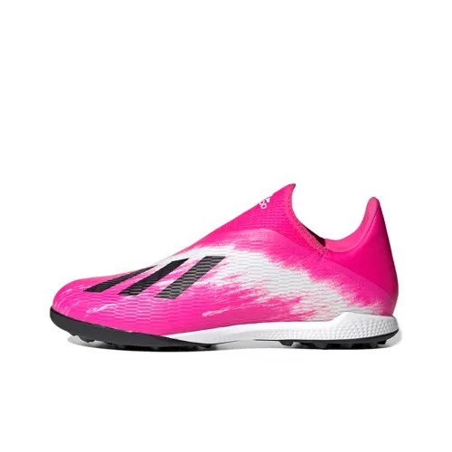 Adidas X 19,3 TF Шипы Slip-resistant Футбольные бутсы Мужские Розовый Белый Черный