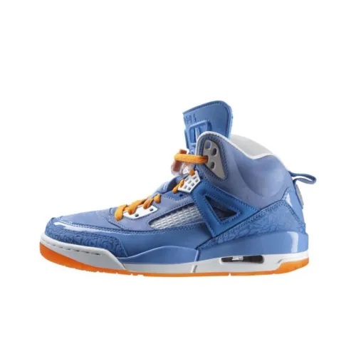 Джордан Spizike Год дракона Нижняя юбка Резистентный Высокий Топ Винтажные баскетбольные кроссовки Мужской Синий