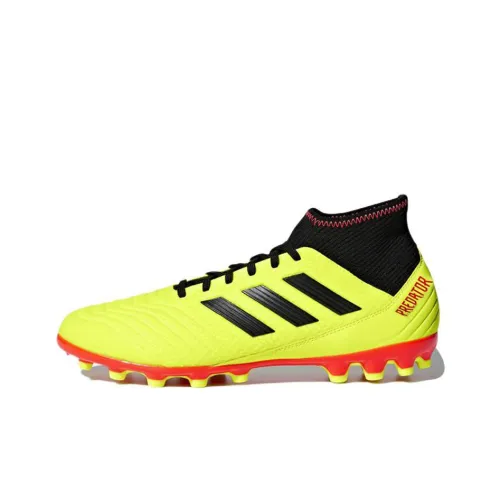 Adidas Predator 18,3 AG Искусственная трава Противоскользящие Устойчивые к истиранию Футбольные бутсы Мужские Черный Желтый