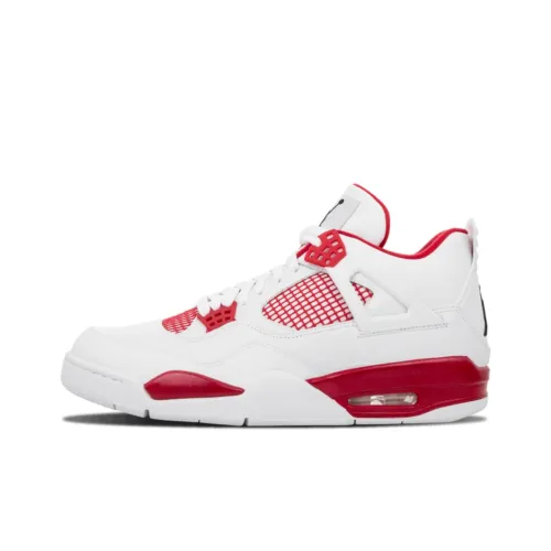 Jordan Air Jordan 4 Retro Alternate 89 MID Топ Винтажные Баскетбольные Кроссовки Мужские Белый Красный