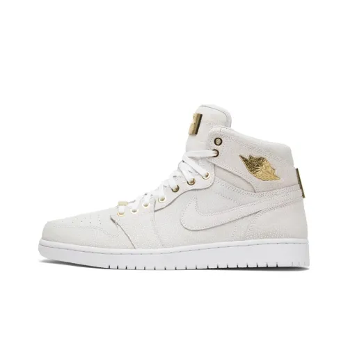 Jordan Air Jordan 1 Ретро Pinnacle Shock Absorbers Slip-resistant High Top Винтажные баскетбольные кроссовки Мужские Ecru