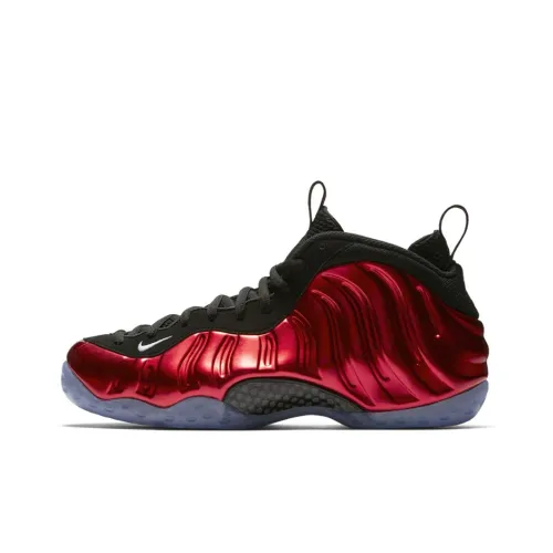 nike Foamposite One Металлик Красный MID Топ Винтажные баскетбольные кроссовки Мужской Красный 2017
