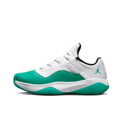 Jordan Air Jordan 11 CMFT Low Топ Винтажные баскетбольные кроссовки Женские Белый Зеленый