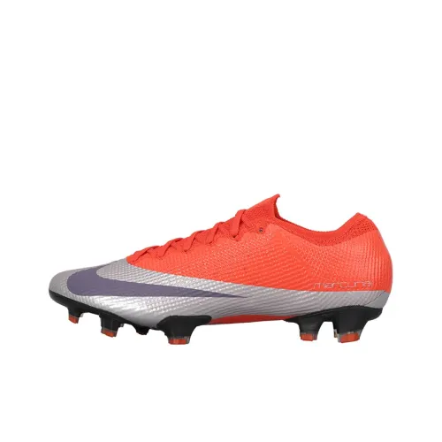 Nike Mercurial Vapor 13 FG Твердый грунт Нескользящая Легкая Футбольная обувь Мужская Ярко-оранжевая