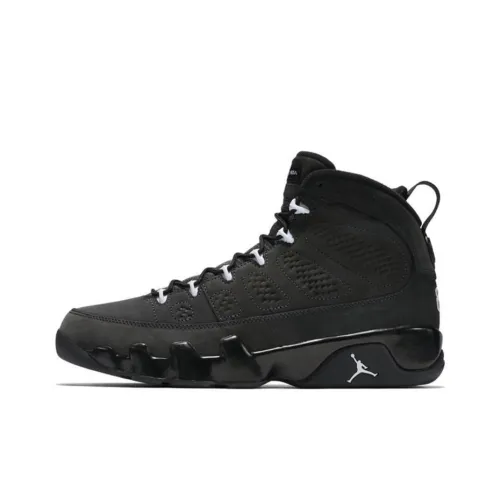 Jordan Air Jordan 9 Retro Антрацитовый Non Slip Легкий Высокий Топ Баскетбольные Кроссовки Мужские Черные Выпуск 2015
