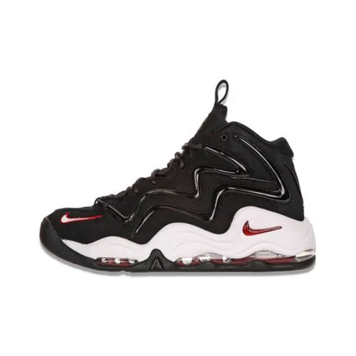 Nike Air Pippen Черный VARSITY Красный Нелипкий Легкий Высокий Топ Винтажные баскетбольные кроссовки Мужской Черный Белый Красный 2008