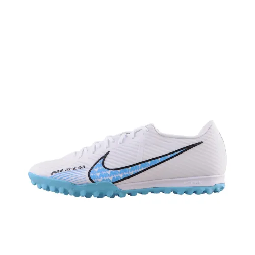 Nike Air Zoom Vapor 15 TF Шипы Твердый грунт Искусственные шипы Футбольные бутсы Унисекс Белый Синий
