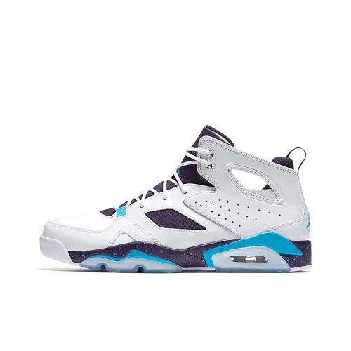 Джордан FLTCLB '91 Non Slip Легкий MID Топ Винтажные баскетбольные кроссовки Женские Белые Фиолетовые