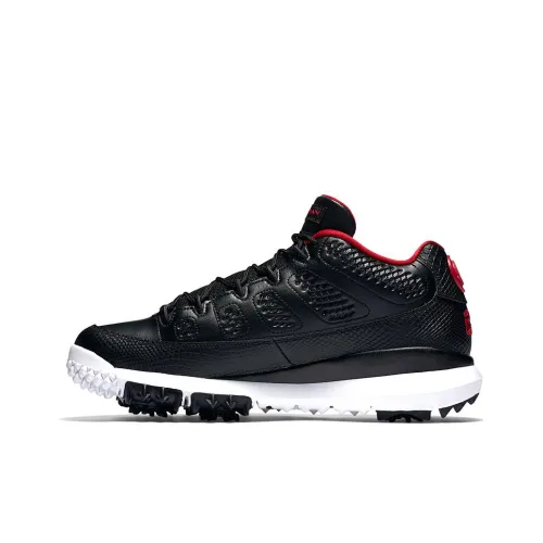 Jordan Air Jordan 9 Retro GOLF Cleat Темно-красный цвет Амортизация Низкий топ Винтажные баскетбольные кроссовки Мужской Черный