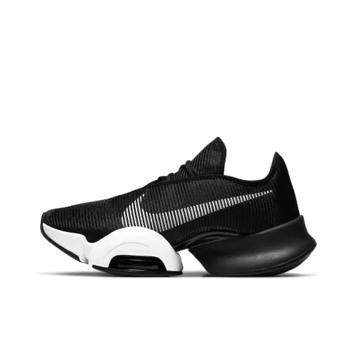 Nike Air Zoom SuperRep 2 Амортизаторы Shock Absorbers Противоскользящие Устойчивые к истиранию Низкий Топ Кроссовки для тренировок Женские Черный Белый