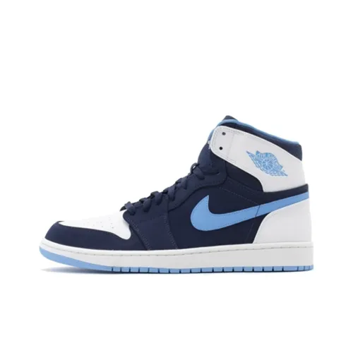 Jordan Air Jordan 1 Ретро Chris Paul Нескользящий Легкий Высокий Топ Винтажные Баскетбольные Кроссовки Мужские Синие Белые Версия PE