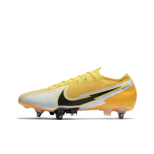 Nike Mercurial Vapor 13 SG Мягкая трава Амортизаторы Уменьшение вибрации Противоскользящие Устойчивые к истиранию Футбольные бутсы Унисекс Желтый