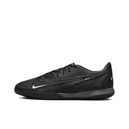 Nike Phantom GX IC IN Для помещений Амортизация и Дышащие Футбольные бутсы Унисекс Черные
