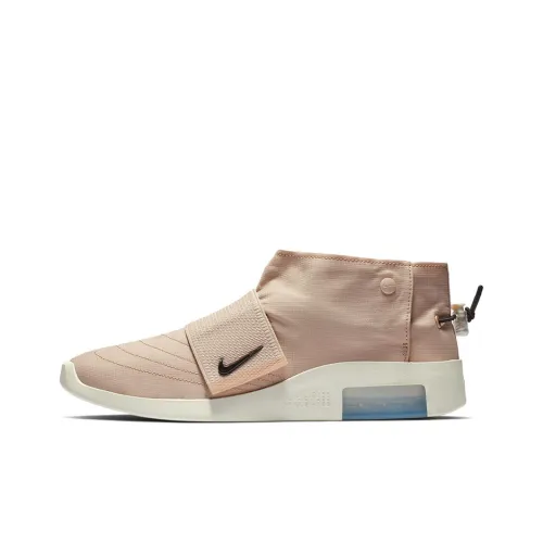 Fear Of God x Nike Air Fear Of God Moccasin MID Топ Винтажные баскетбольные кроссовки Унисекс Бежево-красный