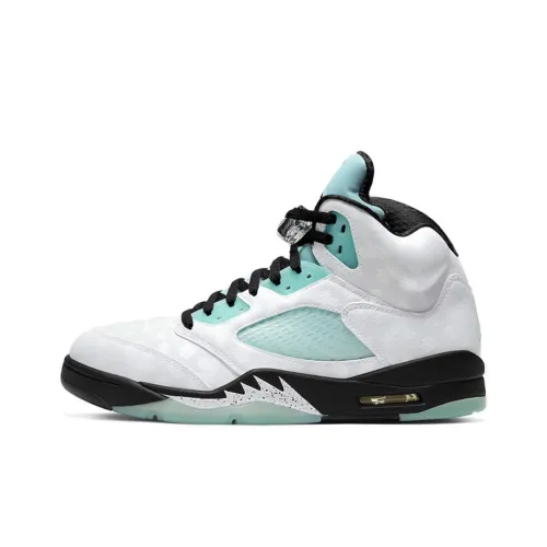 Jordan Air Jordan 5 Island Green High Top Винтажные баскетбольные кроссовки Унисекс Mint Green