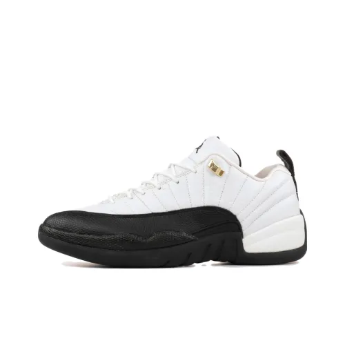 Jordan Air Jordan 12 Retro Low Taxi 2004 Low Top Винтажные баскетбольные кроссовки Мужские Белый Черный