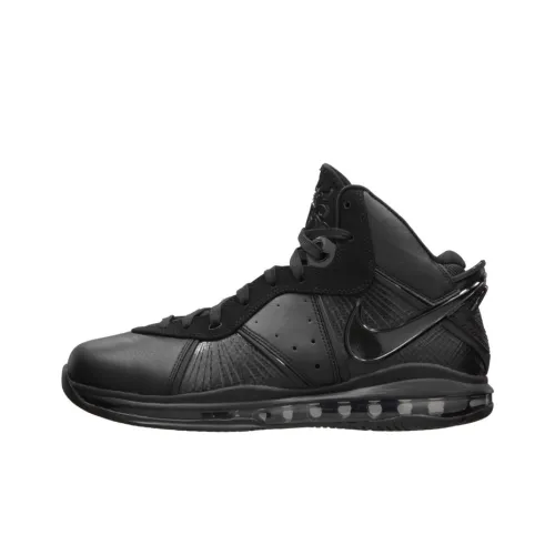 Nike Lebron 8 Blackout MID Топ Винтажные баскетбольные кроссовки Мужской Черный