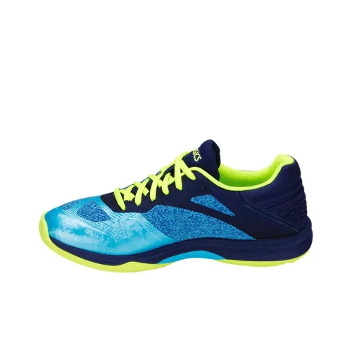 Asics Netburner Ballistic FF Low Топ Винтажные Баскетбольные Кроссовки Женские Сине-Белые