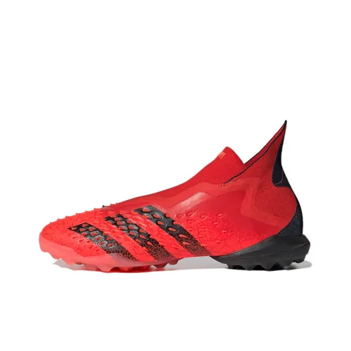 Adidas Predator Freak+ TF Шипы Устойчивые к абразиву Футбольные бутсы Мужские Красный Черный